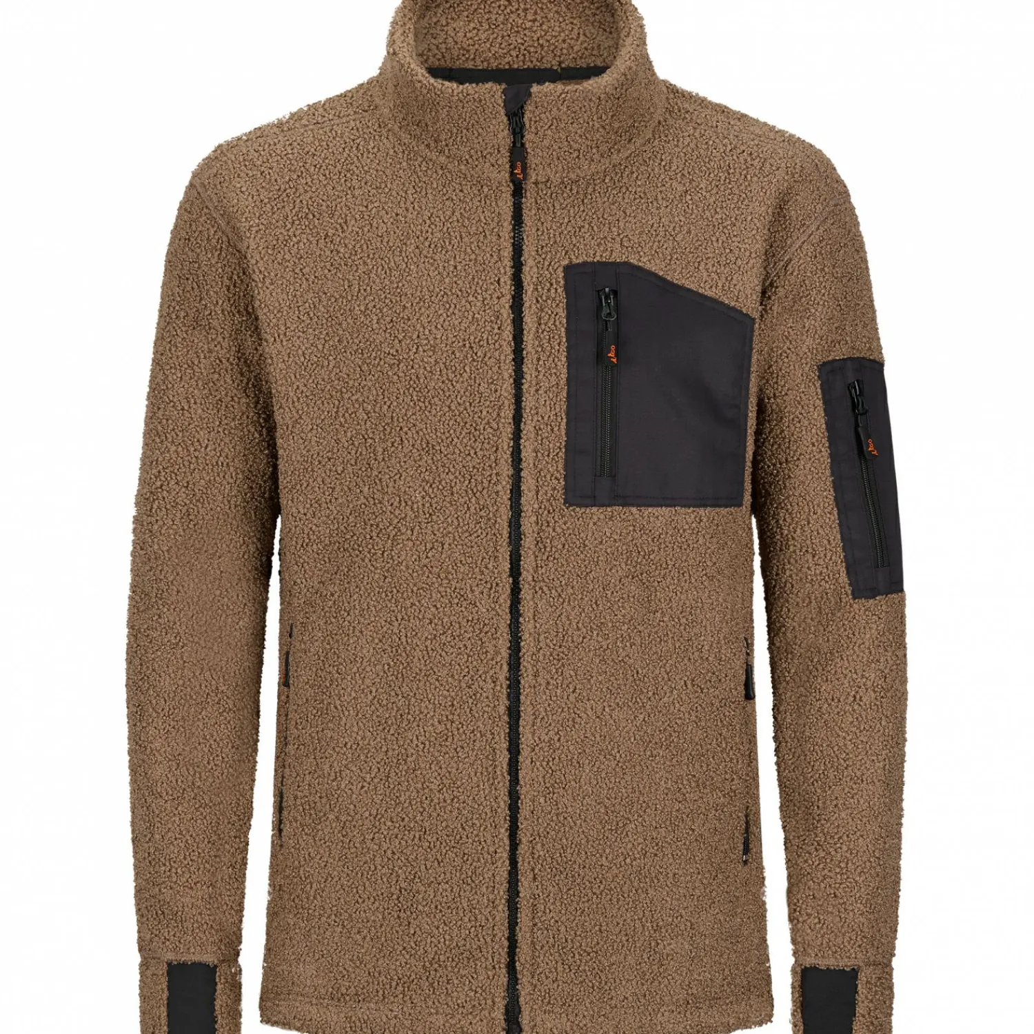 Discount Teddyfleece-Jacke Tammo Herren (Braun/Schwarz) Outdoor- & Angel-Jacken