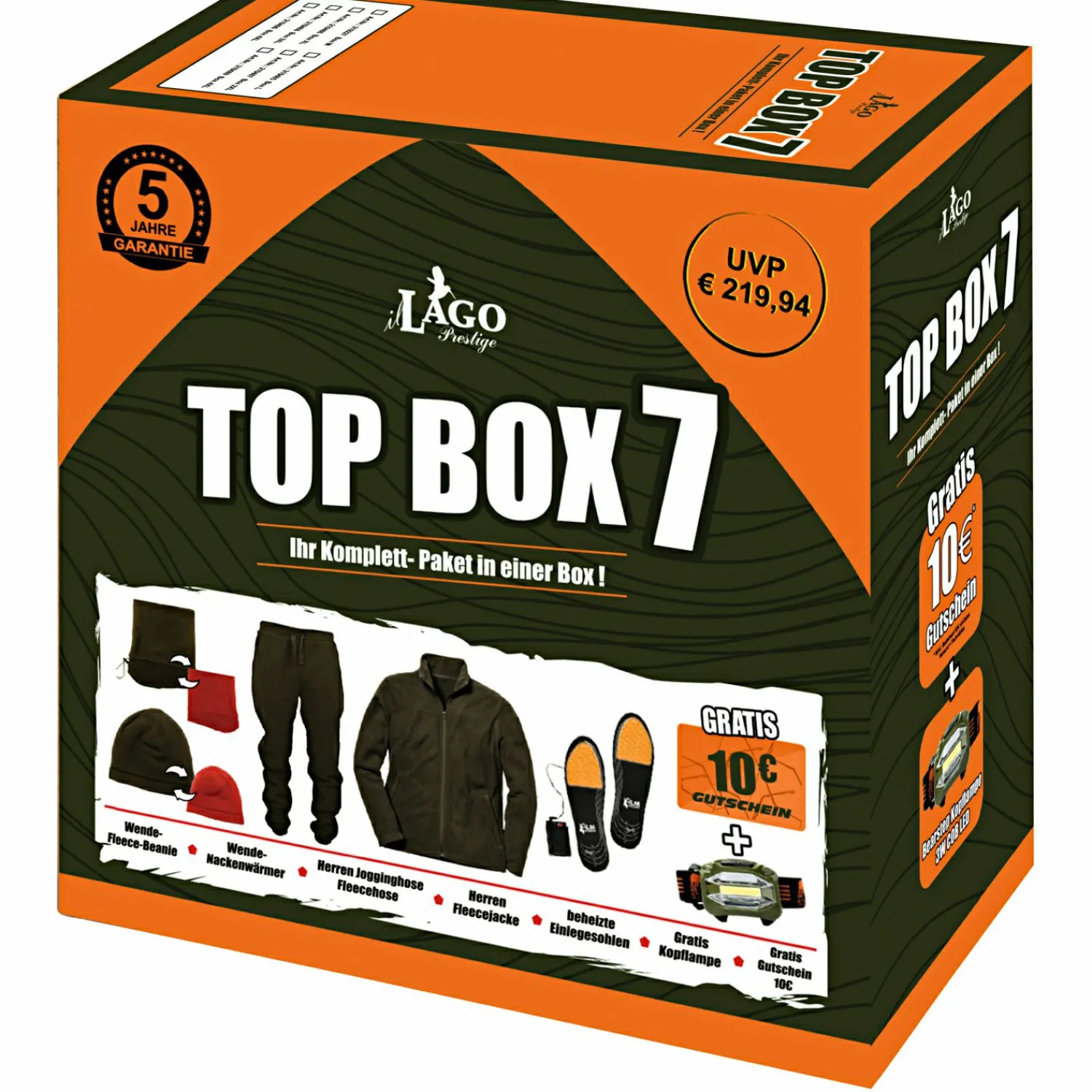 Hot Top Box 7 Herren, Größe: M Outdoor- & Angel-Unterwäsche