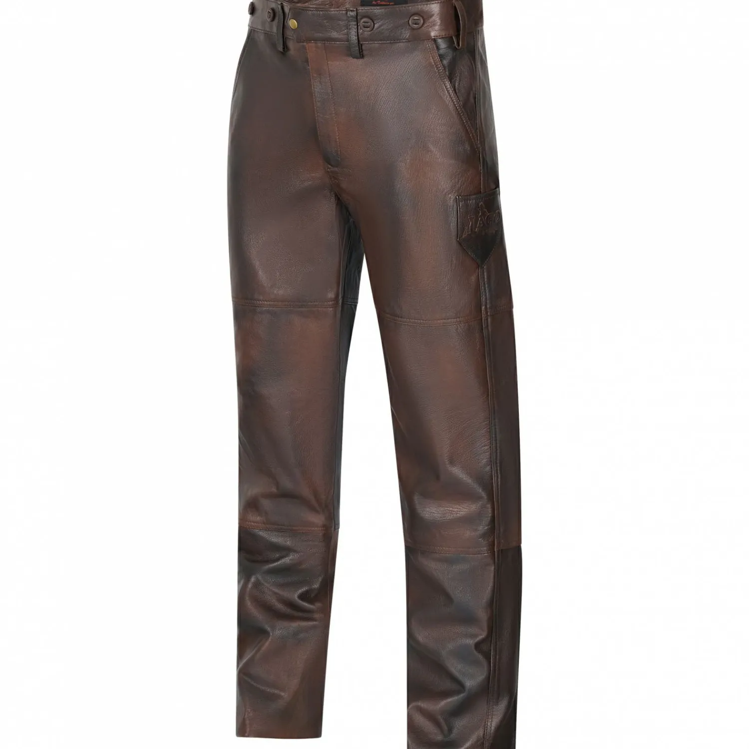 il Lago Prestige Ziegenlederhose Herren (Braun)< Outdoor- & Angel-Lederhosen