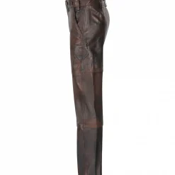 il Lago Prestige Ziegenlederhose Herren (Braun)< Outdoor- & Angel-Lederhosen
