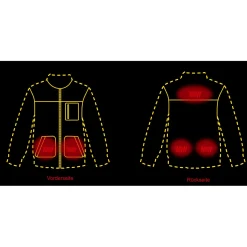 New Faserpelzjacke Cumbria Damen, beheizbar (Oliv) Beheizbare Bekleidung