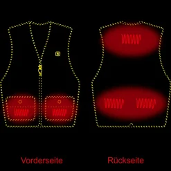 Heizweste Feuerland Herren (Oliv) Beheizbare Bekleidung|Outdoor- & Anglerwesten