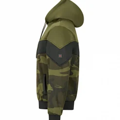 New Hoodie Nevis Herren, beheizbar (Oliv/Schwarz/Camouflage) Angelpullover & -Strickjacken