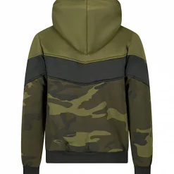 New Hoodie Nevis Herren, beheizbar (Oliv/Schwarz/Camouflage) Angelpullover & -Strickjacken