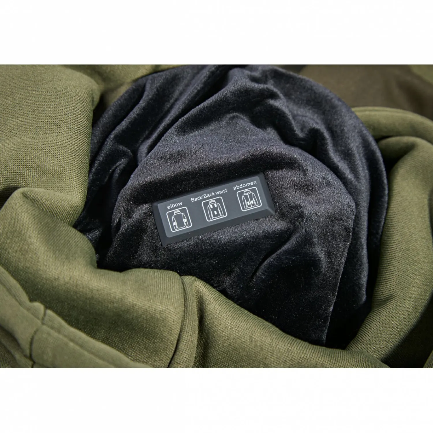 New Hoodie Nevis Herren, beheizbar (Oliv/Schwarz/Camouflage) Angelpullover & -Strickjacken