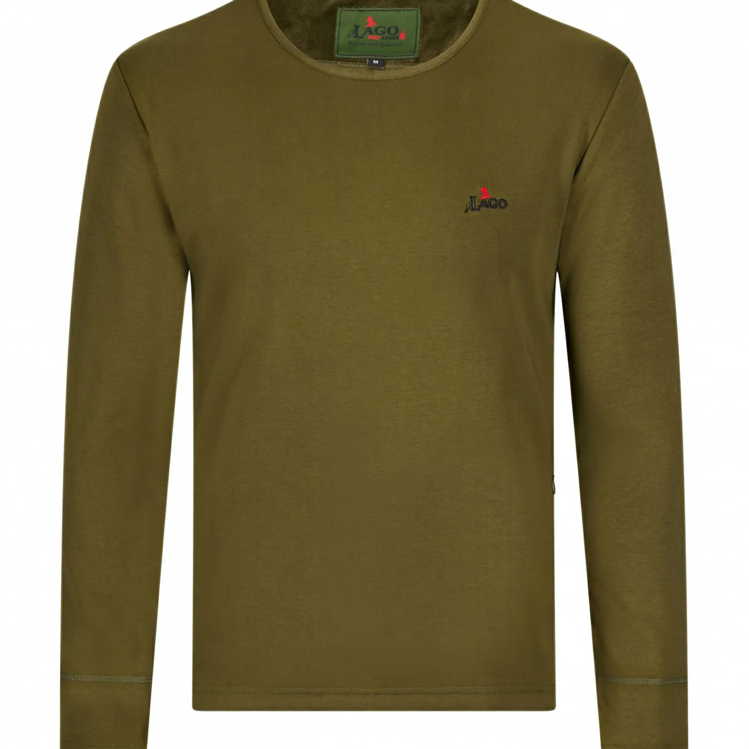 il Lago Red Level Longsleeve Feuerland Herren, beheizbar (Oliv)< Outdoor- & Angel-Unterwäsche|Beheizbare Bekleidung
