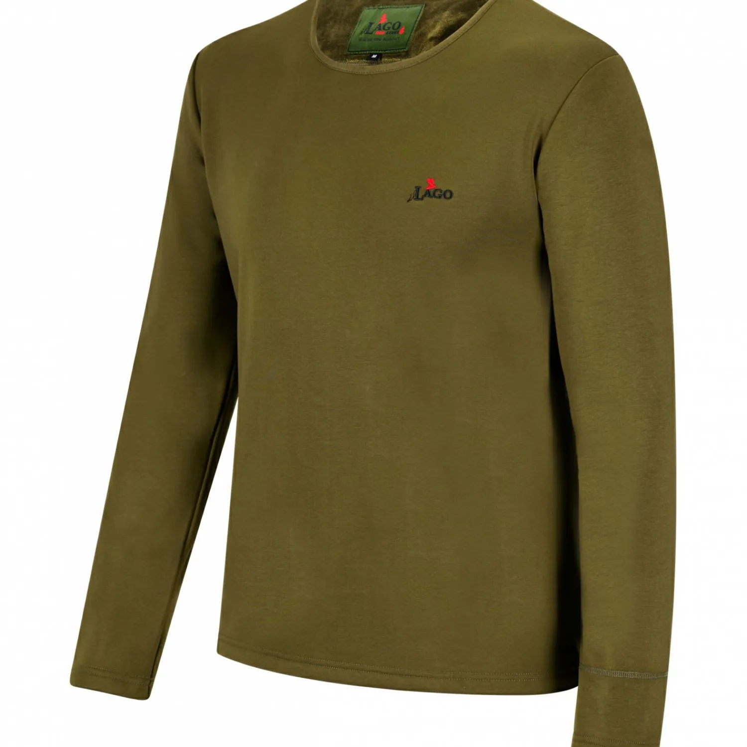 il Lago Red Level Longsleeve Feuerland Herren, beheizbar (Oliv)< Outdoor- & Angel-Unterwäsche|Beheizbare Bekleidung