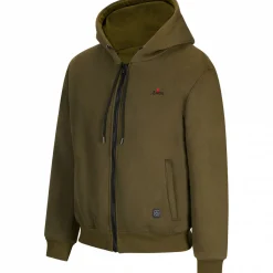 il Lago Red Level Sweatjacke Feuerland Herren, beheizbar (Oliv)< Beheizbare Bekleidung|Angelpullover & -Strickjacken