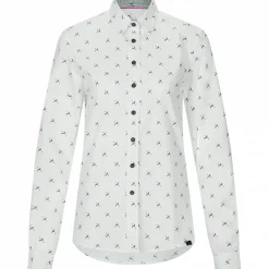 il Lago Sie Bluse Hirschlein Damen (Weiß)<Damen Damen Angelshirts & -Oberteile