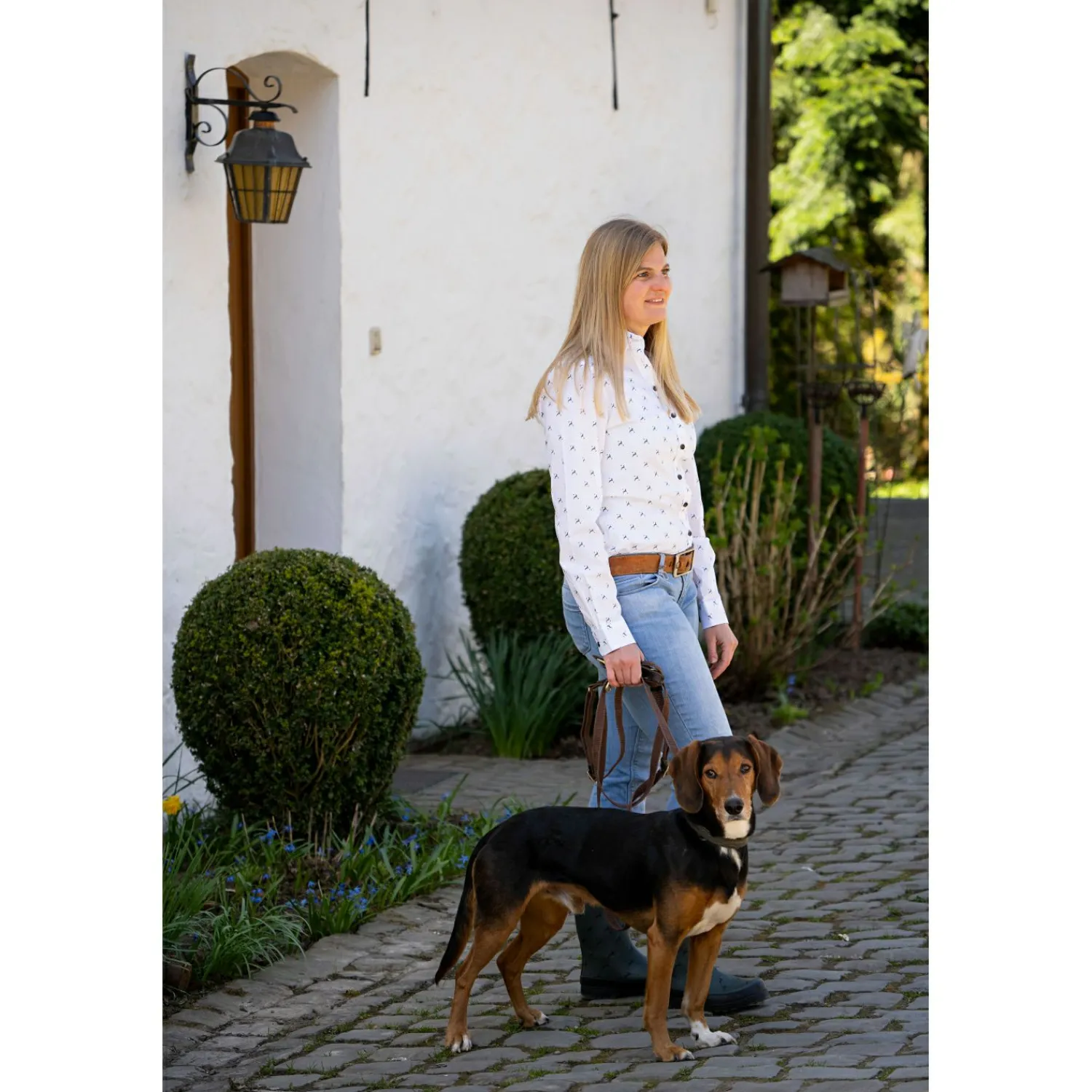 il Lago Sie Bluse Hirschlein Damen (Weiß)<Damen Damen Angelshirts & -Oberteile