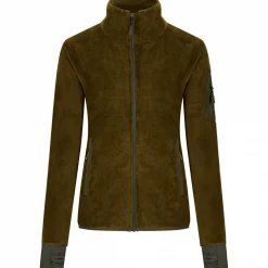 Best Faserpelzjacke Lina Damen (Oliv) Damen Damen Angelshirts & -Oberteile