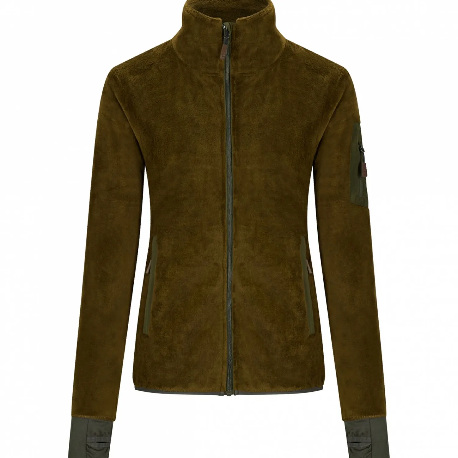 Best Faserpelzjacke Lina Damen (Oliv) Damen Damen Angelshirts & -Oberteile