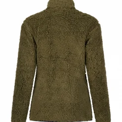 Outlet Faserpelzjacke Alva Damen (Oliv/Schwarz) Damen Damen Angeljacken & -Westen