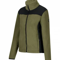 New Fleecejacke Amira Damen (Oliv/Schwarz) Damen Damen Angeljacken & -Westen