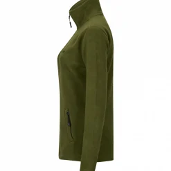 Discount Fleecejacke Damen (Oliv) Damen Damen Angeljacken & -Westen