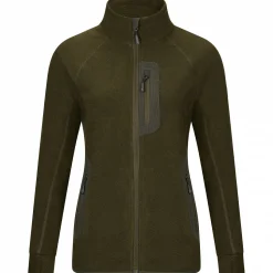 Sale Fleecejacke Lavea Damen (Oliv) Damen Damen Angeljacken & -Westen