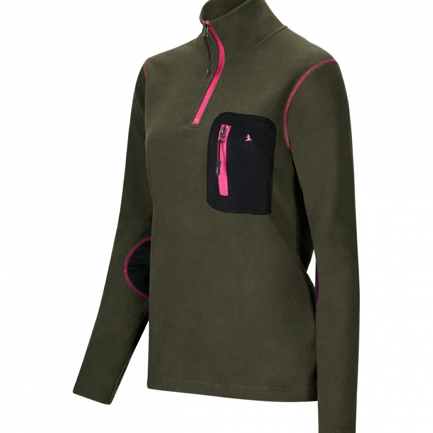 Sale Fleecetroyer Caya Damen (Oliv) Damen Damen Angelshirts & -Oberteile