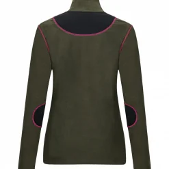 Sale Fleecetroyer Caya Damen (Oliv) Damen Damen Angelshirts & -Oberteile