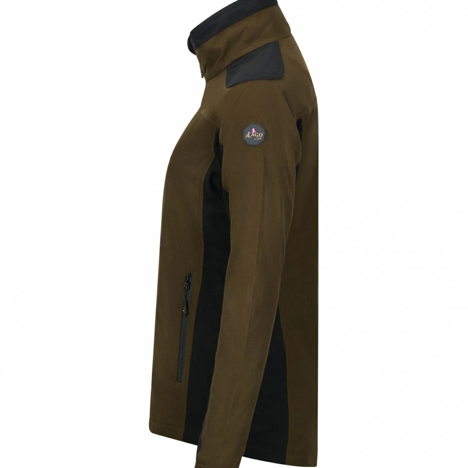 il Lago Sie Funktions-Fleecejacke Avalanche Damen (Dunkeloliv/Schwarz)<Damen Damen Angeljacken & -Westen