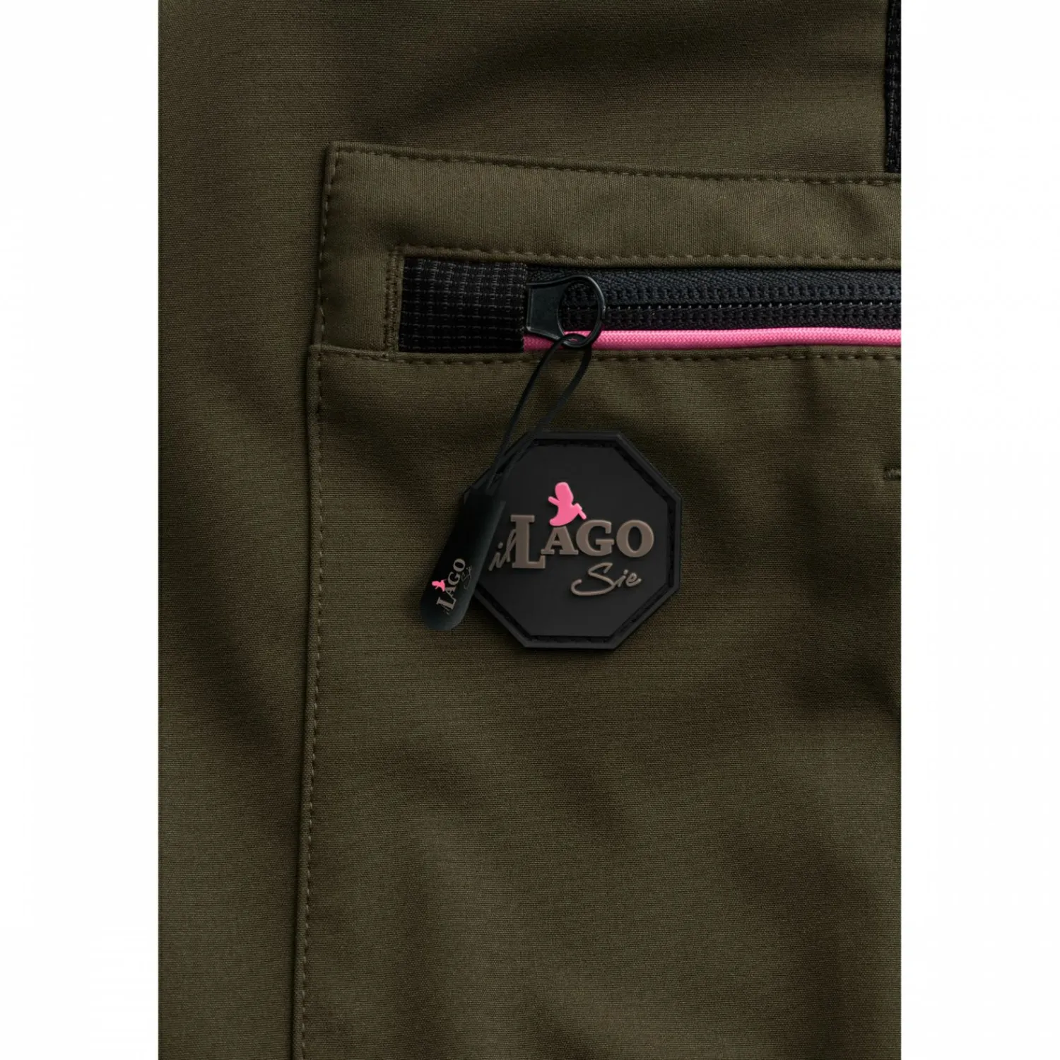 il Lago Sie Funktionshose Xenia Damen (Oliv/Schwarz)<Damen Damen Angelhosen