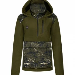 il Lago Sie Hybrid Hoodie Shawk Damen (phantomX/Oliv)<Damen Damen Angelshirts & -Oberteile