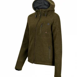Clearance Membran Lodenfleece-Jacke Geo Pro Damen (Oliv) Damen Damen Angeljacken & -Westen