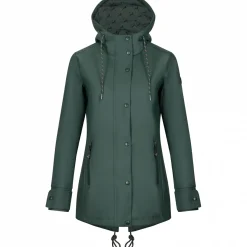 il Lago Sie Regenjacke Hirschlein Damen (Oliv)<Damen Damen Angeljacken & -Westen