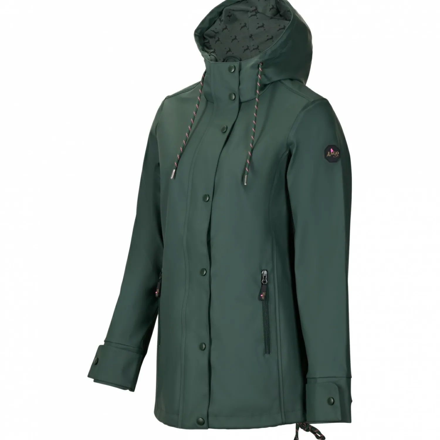 il Lago Sie Regenjacke Hirschlein Damen (Oliv)<Damen Damen Angeljacken & -Westen