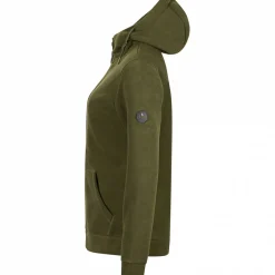 Online Sweatjacke Evita Damen (Oliv) Damen Damen Angeljacken & -Westen