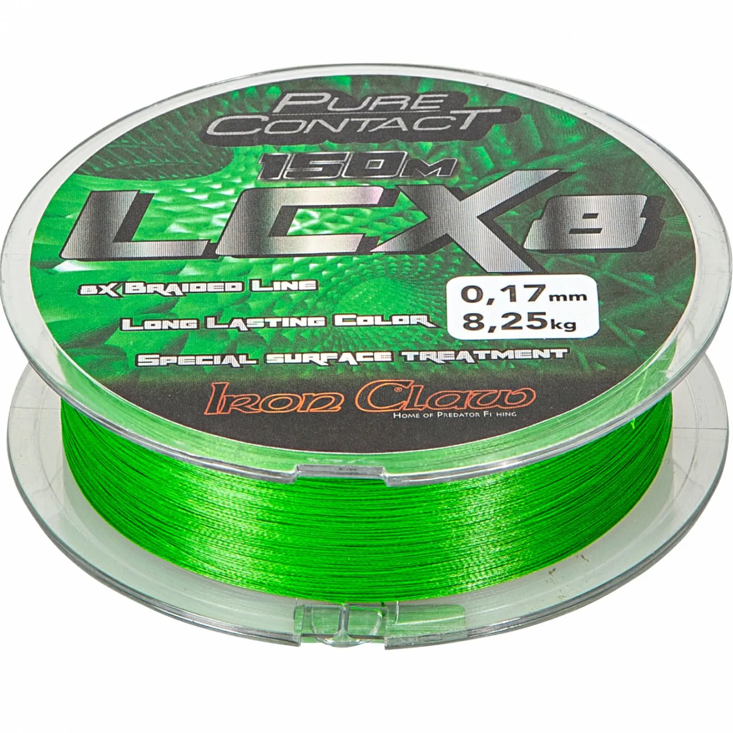 Hot Angelschnur Pure Contact LCX8 (grün) Raubfischschnüre|Raubfischschnüre