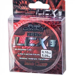 Iron Claw Angelschnur Pure Contact LCX8 (rot)< Raubfischschnüre|Raubfischschnüre