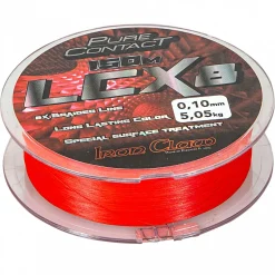 Iron Claw Angelschnur Pure Contact LCX8 (rot)< Raubfischschnüre|Raubfischschnüre
