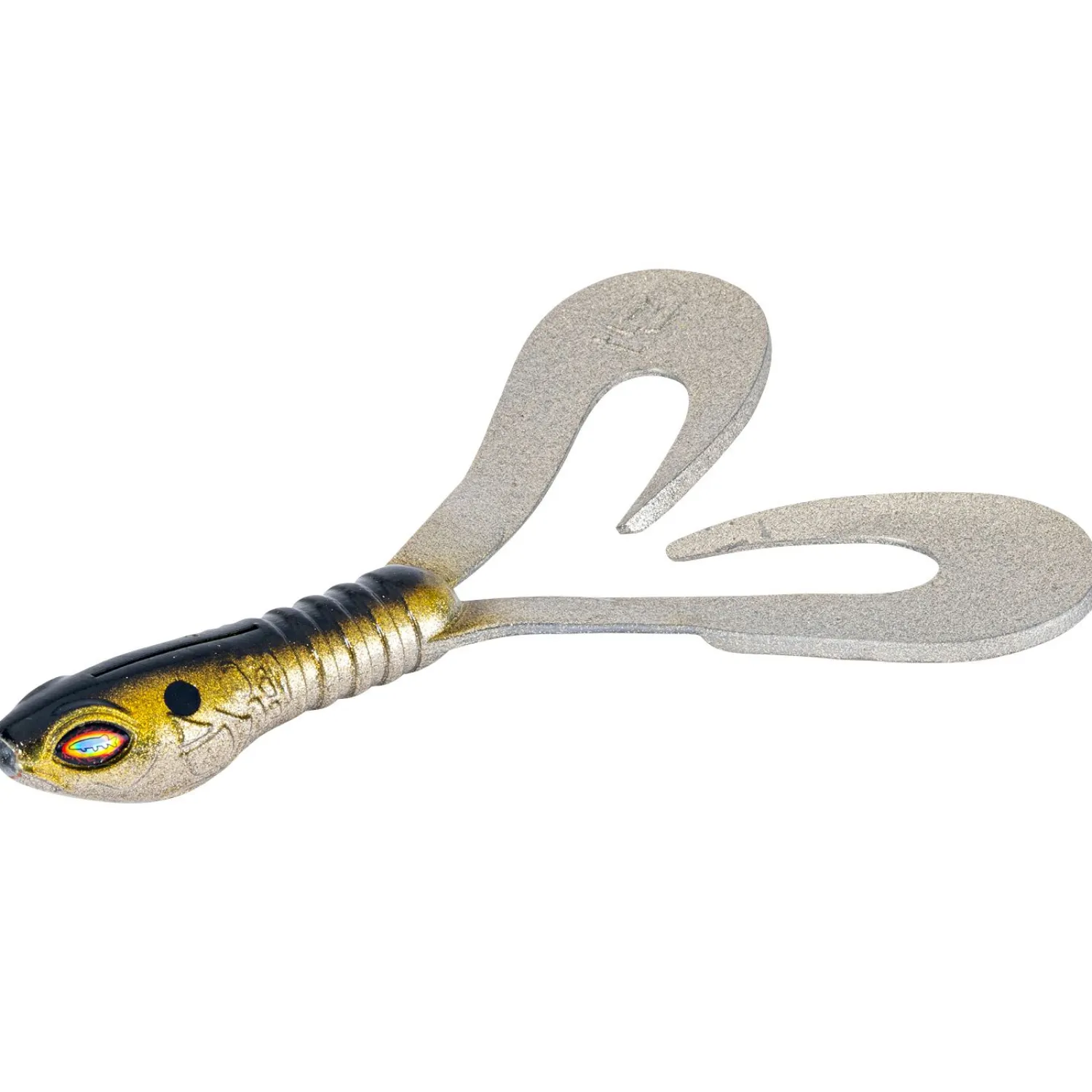 Iron Claw Turbo X-Tail (White Gold, 15 cm)< Gummiköder ·Gummifische & Shads