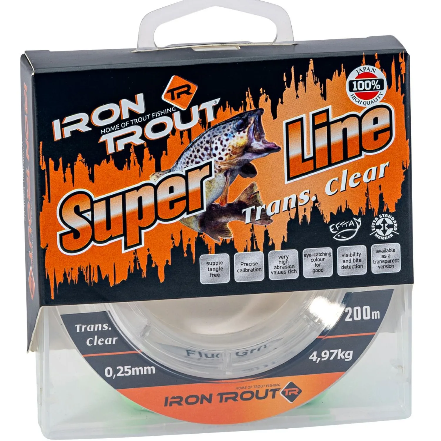 Iron Trout Super Line Transparent (200 m)< Monofile Schnüre