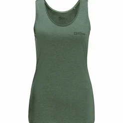 Jack Wolfskin Crosstrail Tank W Damen (Hedge Green)<Damen Damen Angelshirts & -Oberteile