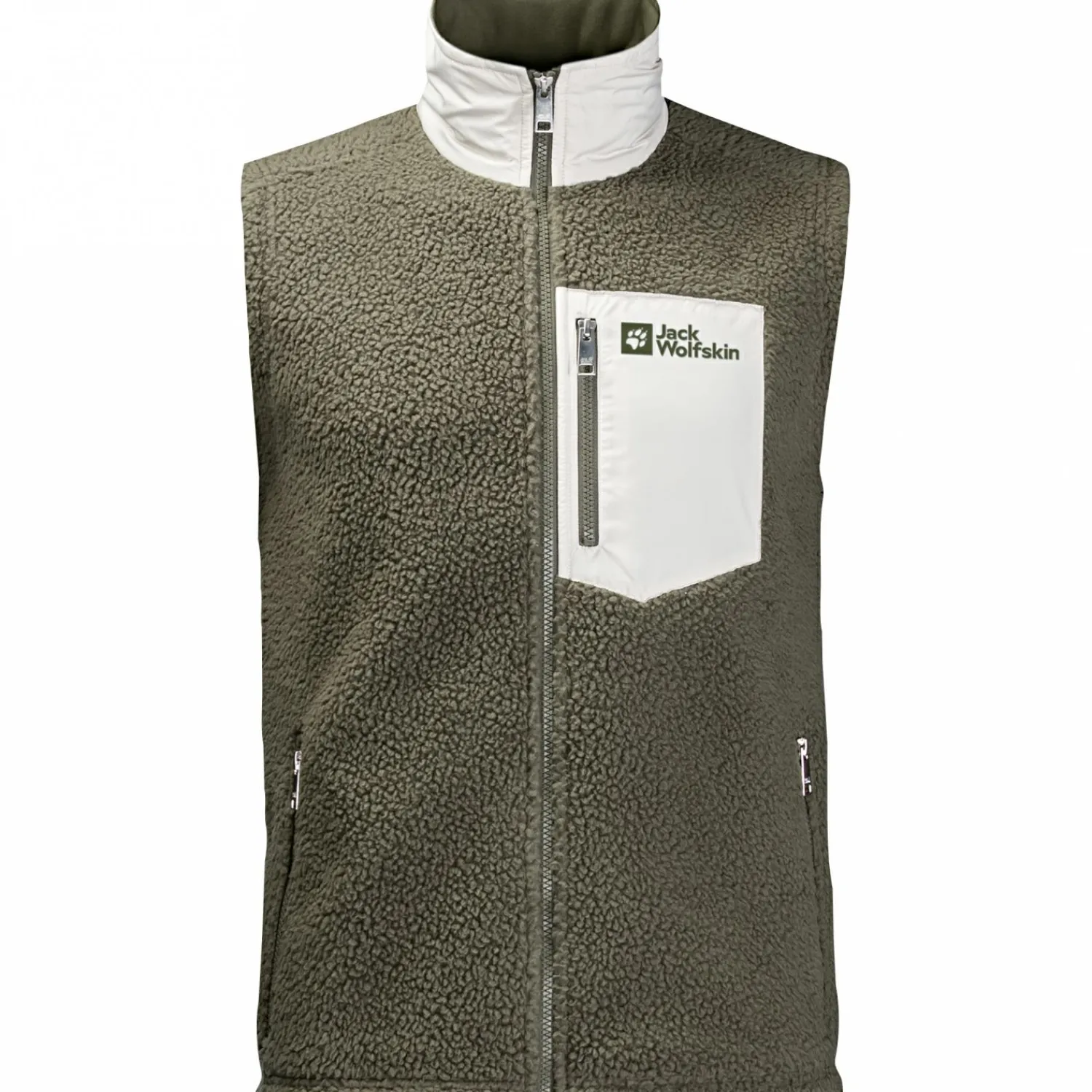 Jack Wolfskin Kingsway Vest M Herren (Dusty Olive)<Damen Damen Angeljacken & -Westen