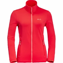 Discount Peak Grid Fleece W Damen (Tulip Red) Damen Damen Angeljacken & -Westen
