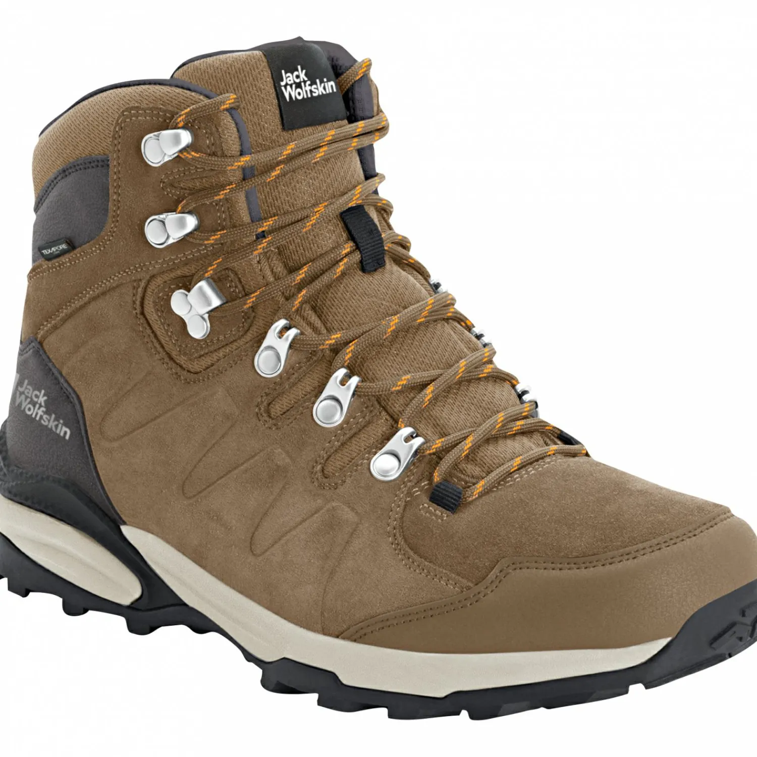 Jack Wolfskin Refugio Texapore Mid W Damen (Brown/Apricot)<Damen Damen Angelschuhe|Damen Angelschuhe