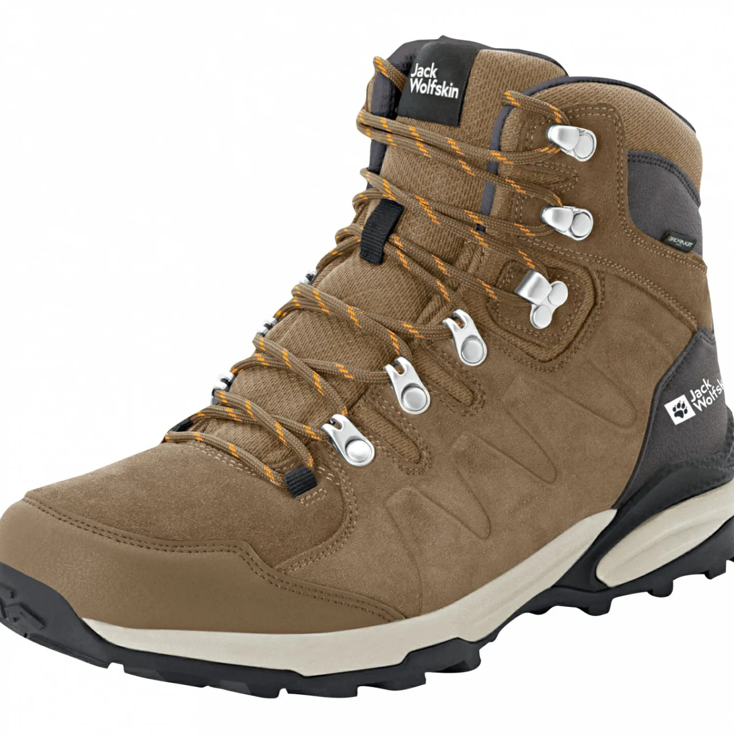 Jack Wolfskin Refugio Texapore Mid W Damen (Brown/Apricot)<Damen Damen Angelschuhe|Damen Angelschuhe