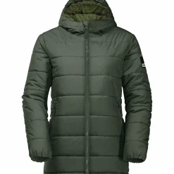 Jack Wolfskin Spirit Ins Long Jacket Y Kinder (Thyme Green)<Kinder Kinder-Bekleidung