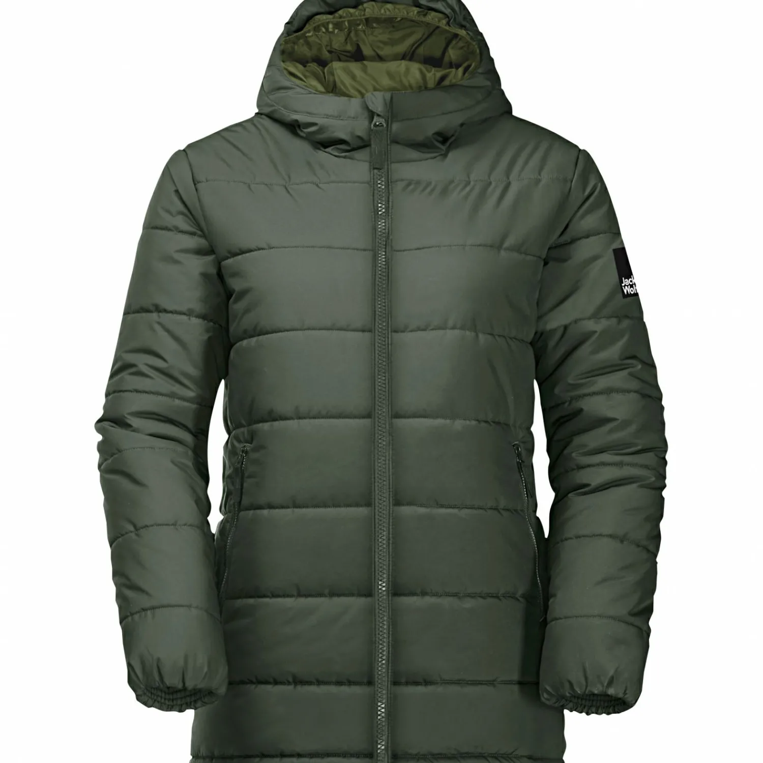 Jack Wolfskin Spirit Ins Long Jacket Y Kinder (Thyme Green)<Kinder Kinder-Bekleidung