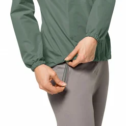Jack Wolfskin Stormy Point 2L Jkt W Damen (Hedge Green)<Damen Damen Angeljacken & -Westen