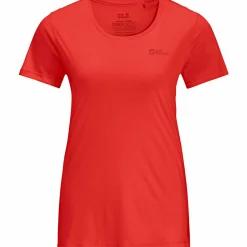 Clearance Tech T W Damen (Vibrant Red) Damen Damen Angelshirts & -Oberteile