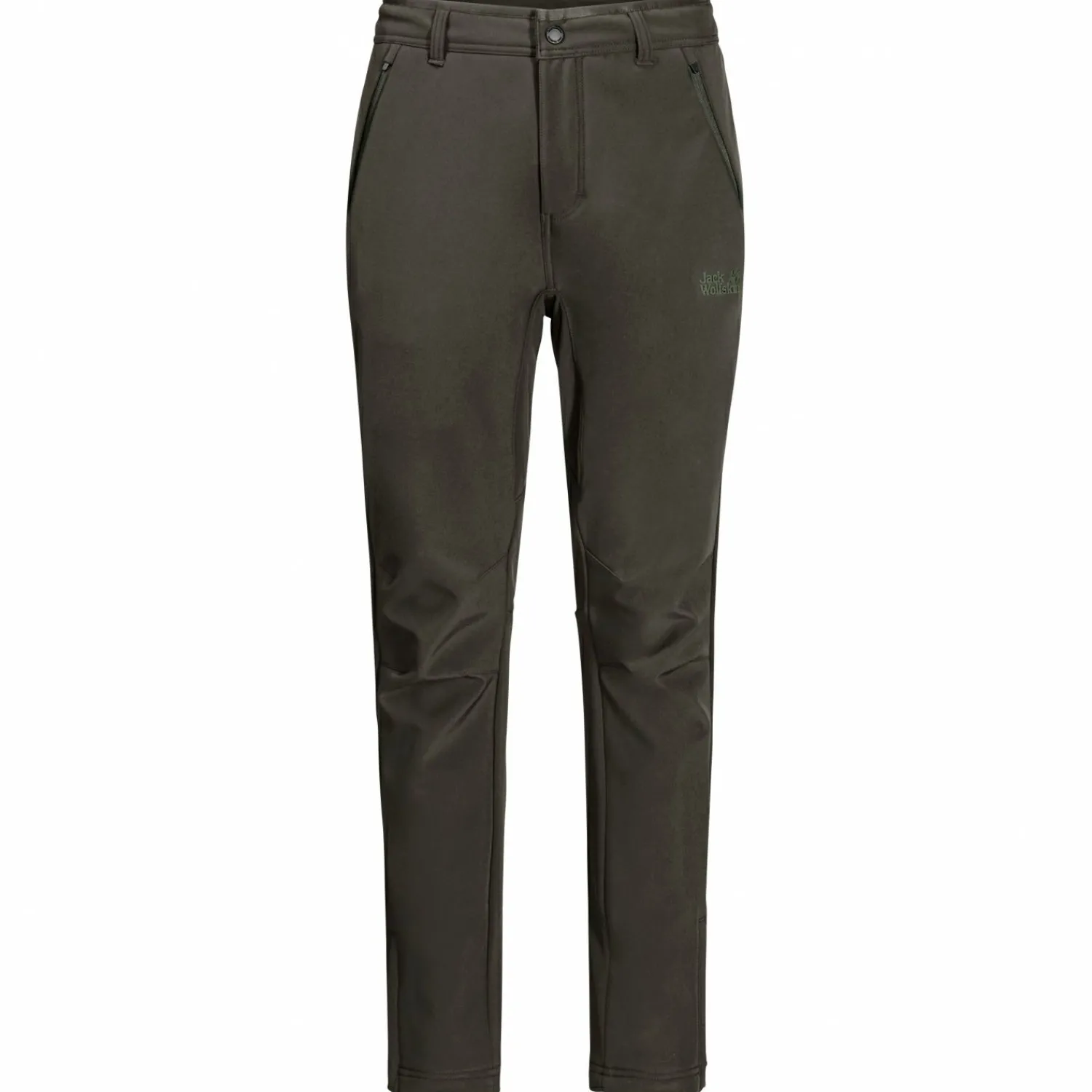 Jack Wolfskin Zenon Softshell Pants M Herren (Dark Moss)< Outdoor- & Angler-Cargohosen