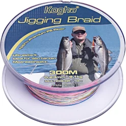 Kogha Angelschnur Jigging Braid (multicolor, 300 m)< Meeresangeln-Schnüre|Meeresangeln-Schnüre
