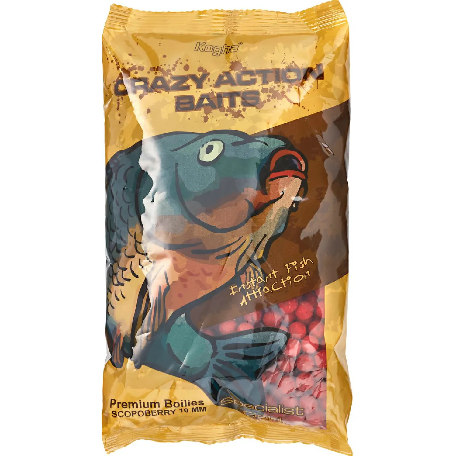 Kogha Boilies Crazy Action Baits Specialist Gold (Scopoberry)< Karpfenfutter·Boilies & Popup Boilies|Karpfenfutter