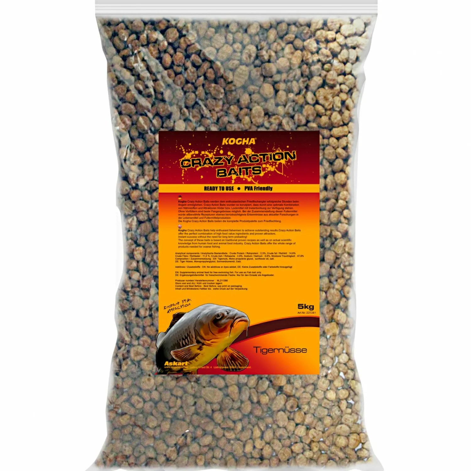 Best CAB Particle Weekend Bag (Tigernüsse) Karpfenfutter·Partikelköder & Angel-Pellets|Karpfenfutter
