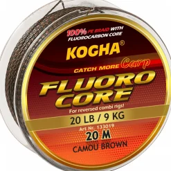Discount Angelschnur Carp Fluoro Core (camou braun) Karpfenangeln-Zubehör|Karpfenschnüre
