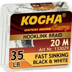 Kogha Carp Carp Fast Sinking (black & white)< Karpfenangeln-Zubehör|Karpfenschnüre