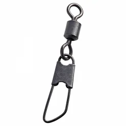 Kogha Carp Wirbel Matt Black Swivel mit Safety Snap< Angelwirbel & Snaps